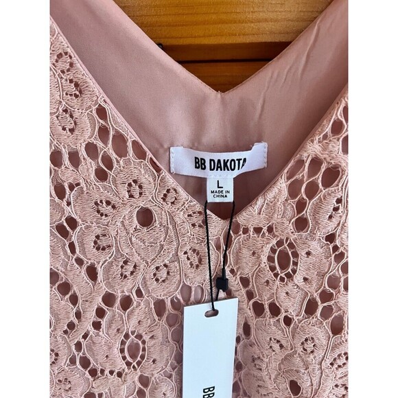 BB DAKOTA Sleek &Sixy Women's Lost in Lace Shift Dress L - Picture 5 of 6
